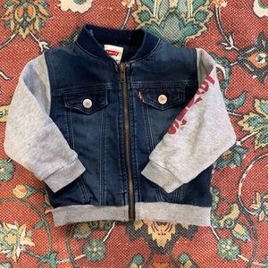 Baby Levi’s denim/terry cotton jacket